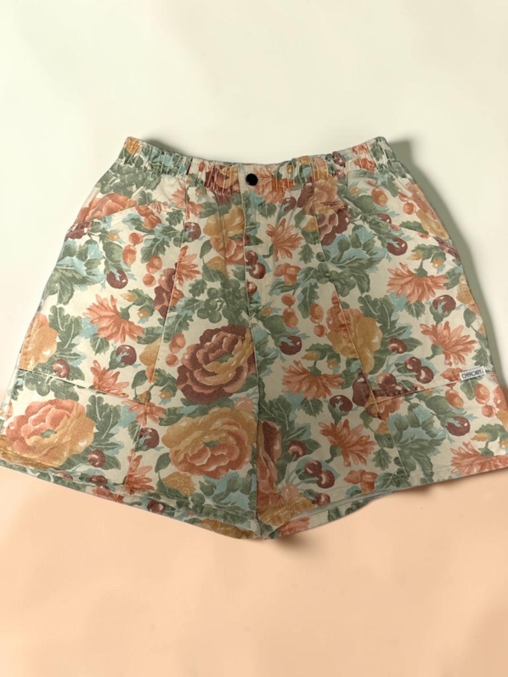 VTG 90s Cherokee Floral Shorts - High Waisted with Pockets